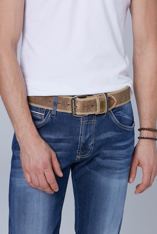 CAMP DAVID Belt in Beige: front