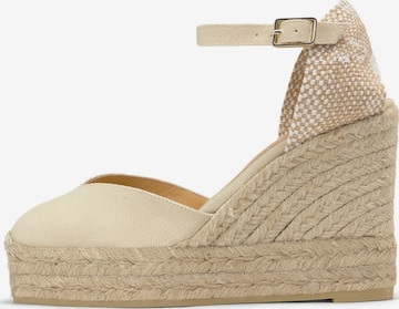 smėlio Castañer Espadrilės 'Chiarita': priekis