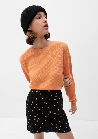 QS Sweter w kolorze pomarańczowy: przód