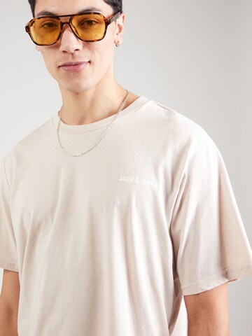 JACK & JONES Tričko 'JACEVEREST' – béžová
