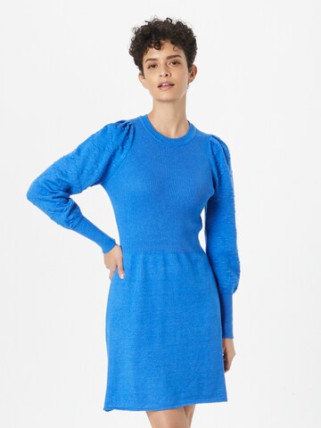 Robes en maille 'NONINA' b.young en bleu : devant