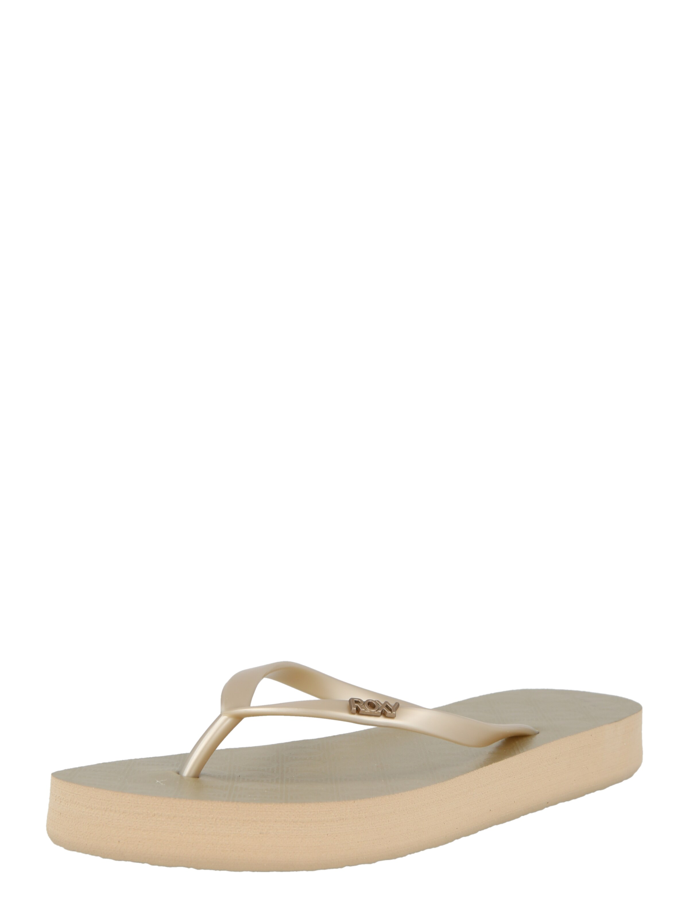 Flip-flops 'Viva Higher' de la ROXY pe auriu: față