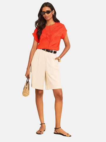love & roses - Blusa en naranja: frente