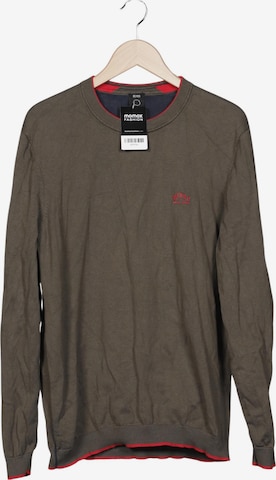 BOSS Black Pullover XL in Grün: Vorderseite