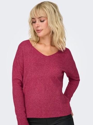 ONLY Sweter 'ONLRICA' w kolorze różowy