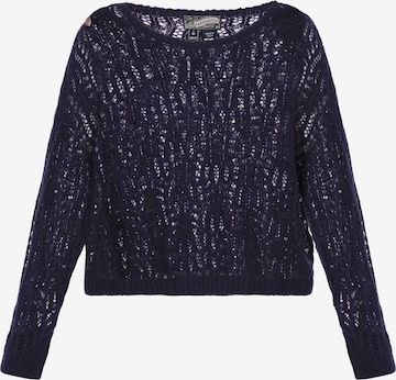 Pull-over 'Vintage' DreiMaster Vintage en bleu : devant