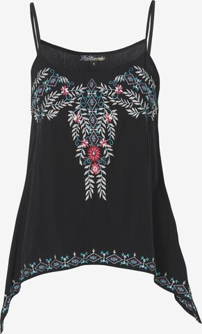 KOROSHI - Blusa en negro: frente