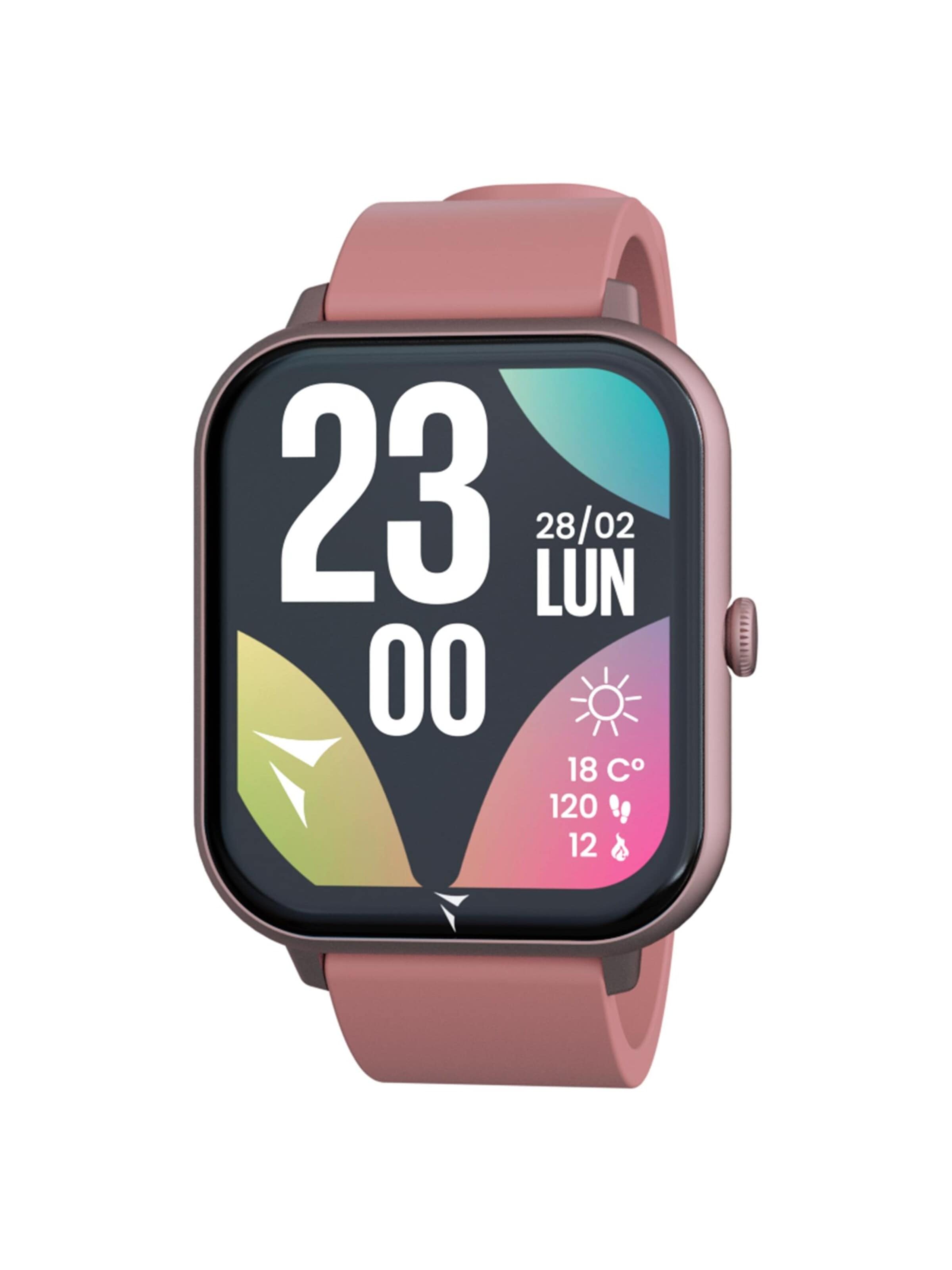 Techmade Digital Watch 'Smart Watch Glow Pink' in Pink: front