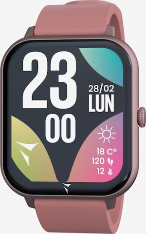 Montre digitale 'Smart Watch Glow Pink' Techmade en rose : devant