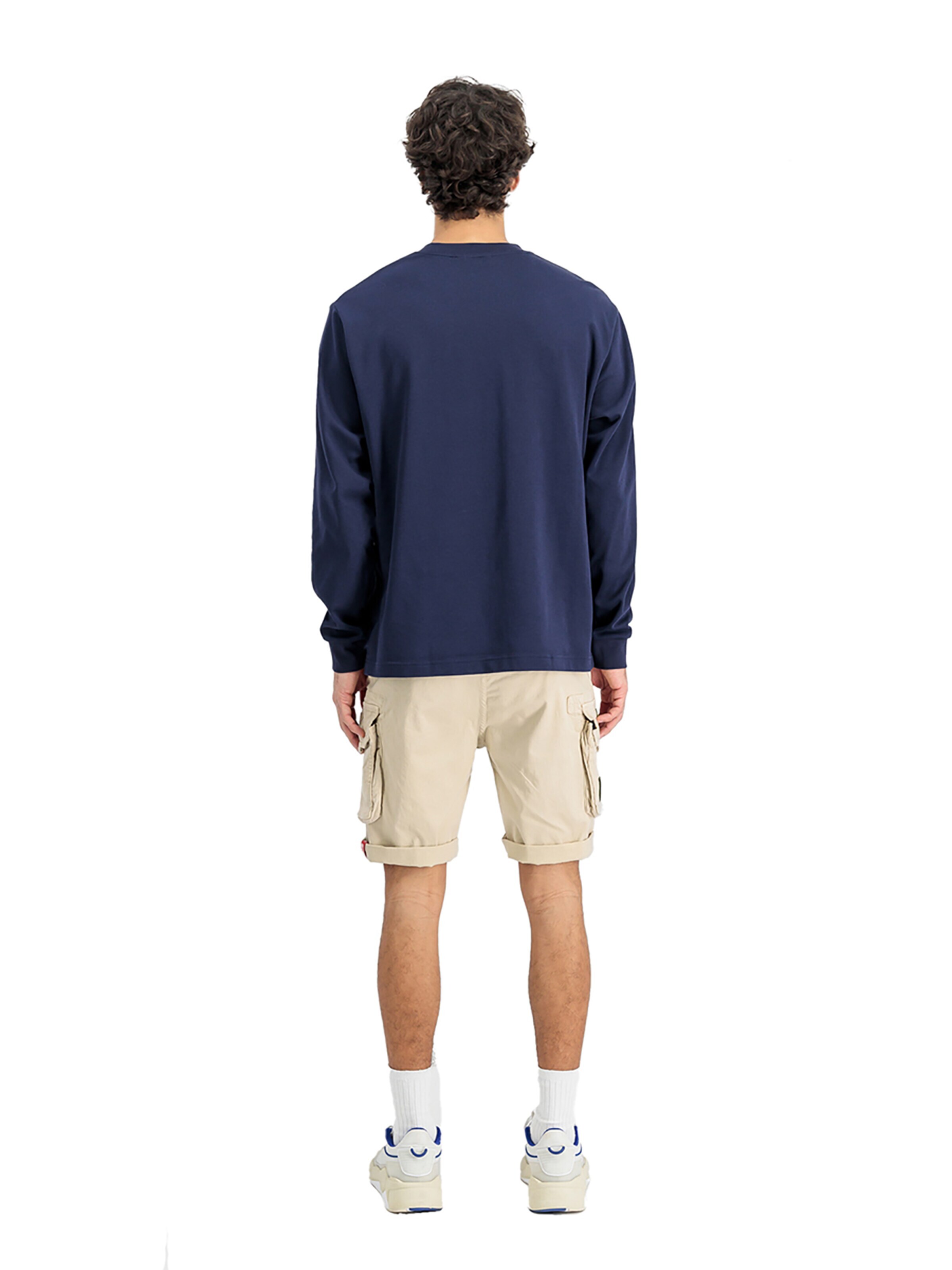 ALPHA INDUSTRIES Slimfit Hose 'Crew Patch'‌‌‌‌‌‌ in Beige