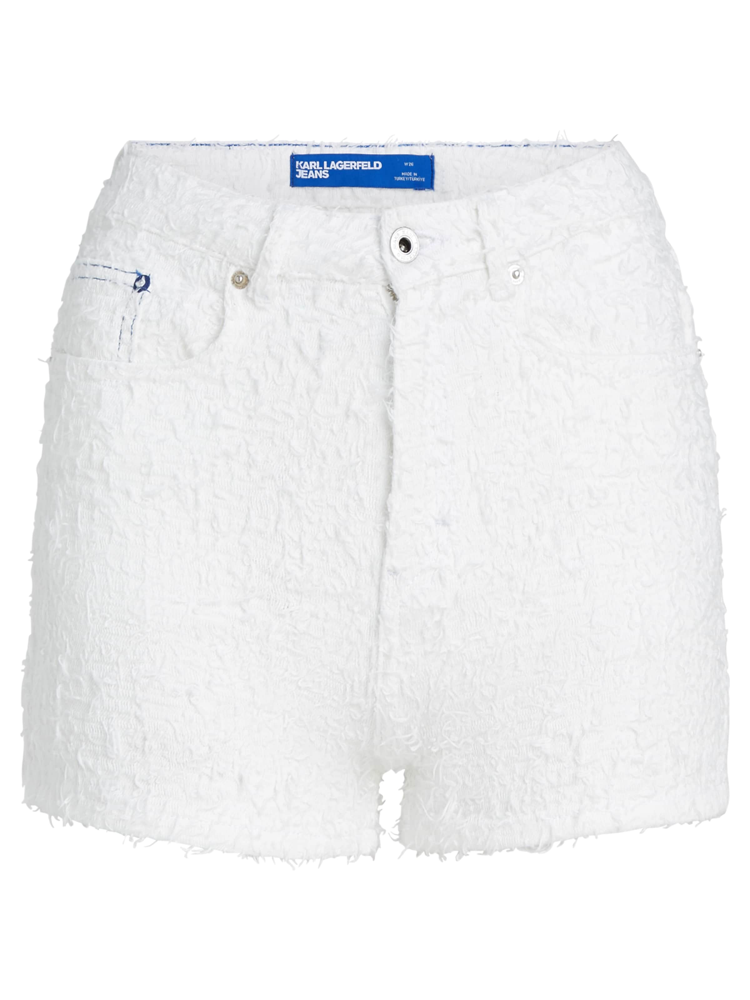 Regular Pantaloni de la KARL LAGERFELD JEANS pe alb: față