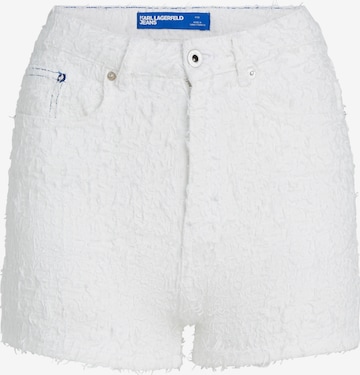 balta KARL LAGERFELD JEANS Standartinis Kelnės: priekis