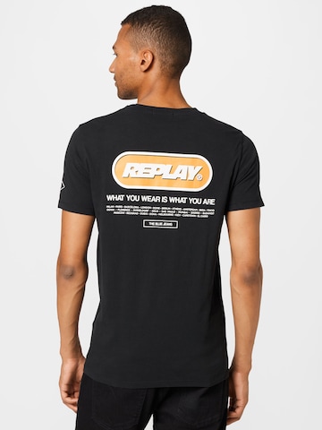 REPLAY T-Shirt in Schwarz