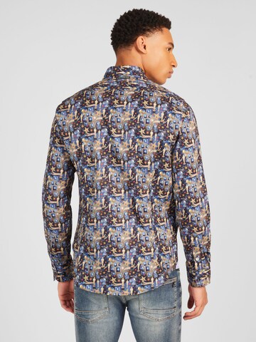 Coupe regular Chemise 'Oscar' A Fish named Fred en bleu