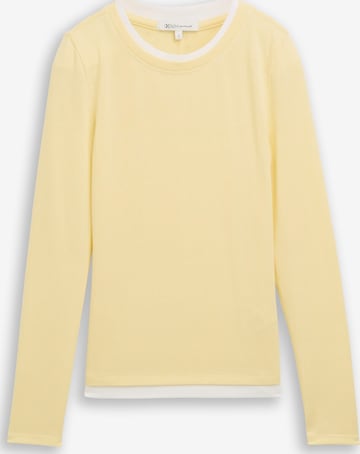 TOM TAILOR DENIM Shirt in Yellow: front