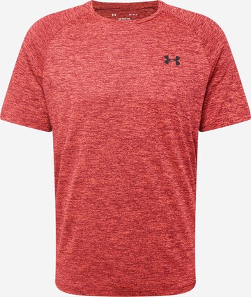 UNDER ARMOUR Regular Fit Funksjonsskjorte 'Tech 2.0' i rød: forside