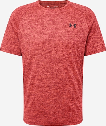 Coupe regular T-Shirt fonctionnel 'Tech 2.0' UNDER ARMOUR en rouge : devant