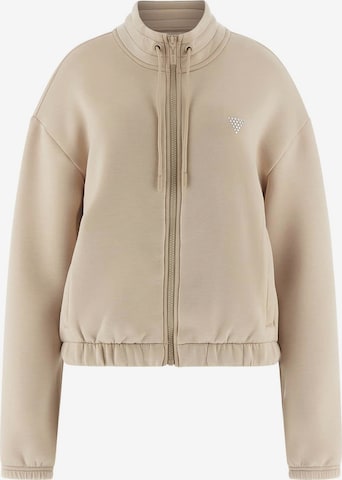 GUESS Athletic Sweatshirt in Beige: front