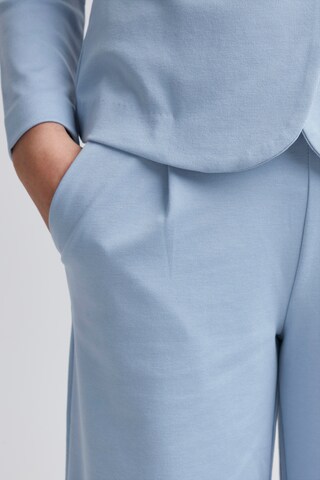 Wide Leg Pantalon à pince 'KATE' ICHI en bleu