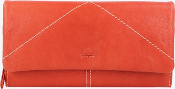 GREENBURRY Wallet 'Tumble Nappa' in Orange: front