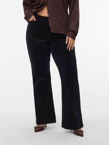 Vero Moda Curve Flared Trousers in Black