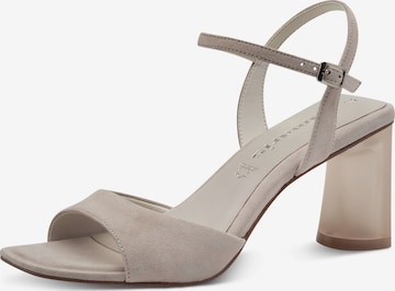 Sandales Tamaris en gris : devant