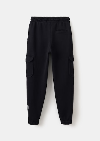 MANGO KIDS Дънки Tapered Leg Панталон в черно
