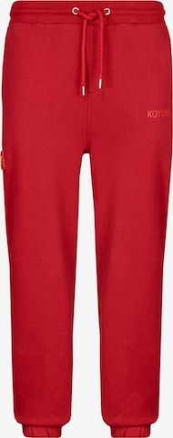 Regular Pantalon de sport 'Panther Loon' Koyumi en rouge : devant