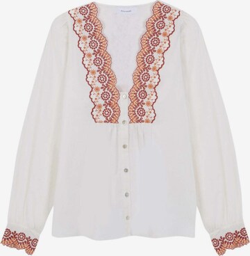 Scalpers Blouse in Wit: voorkant