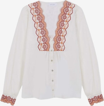 Scalpers Blouse in Wit: voorkant