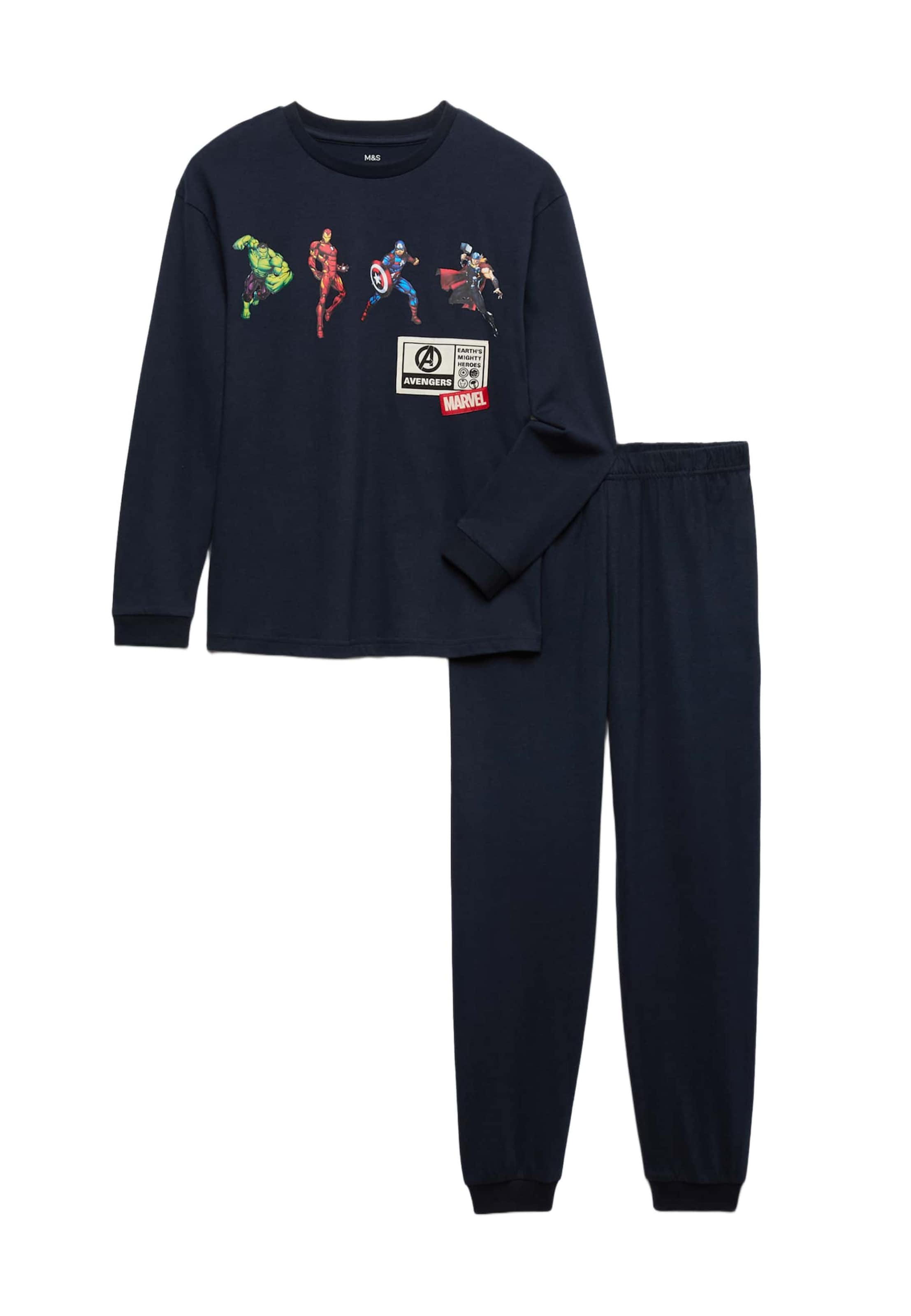 Marks & Spencer Nachtkledij 'Marvel™' in Blauw: voorkant