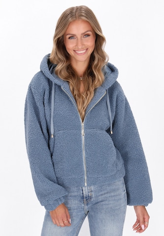 Veste mi-saison IZIA en bleu : devant