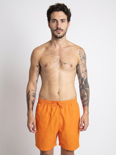 Carhartt WIP Boardshorts 'Chase Trunk Clockwork / Gold' en XS en orange, Vue avec produit