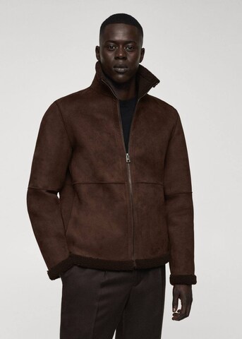 MANGO MAN Between-Season Jacket 'Max' in Brown: front