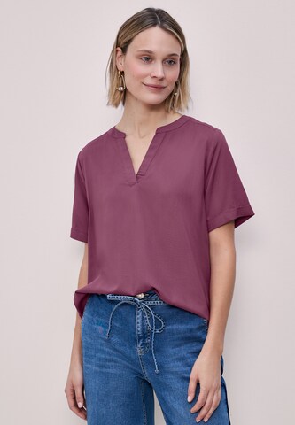 STREET ONE Bluse in Lila: Vorderseite