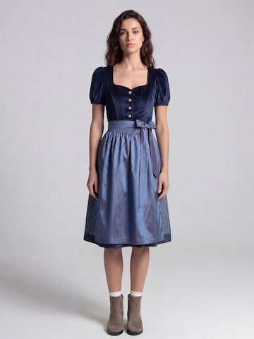 SPIETH & WENSKY Dirndl 'Kirchsee' in Blue: front