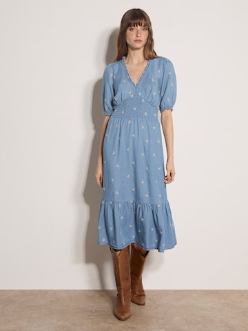 Apricot Jurk ' ' in Blauw: voorkant