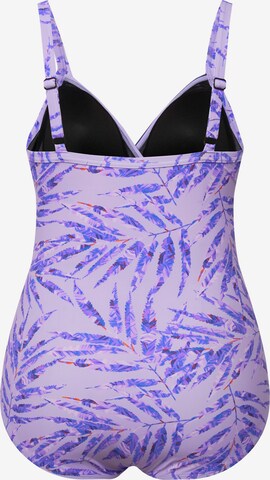 Ulla Popken Swimsuit in Purple