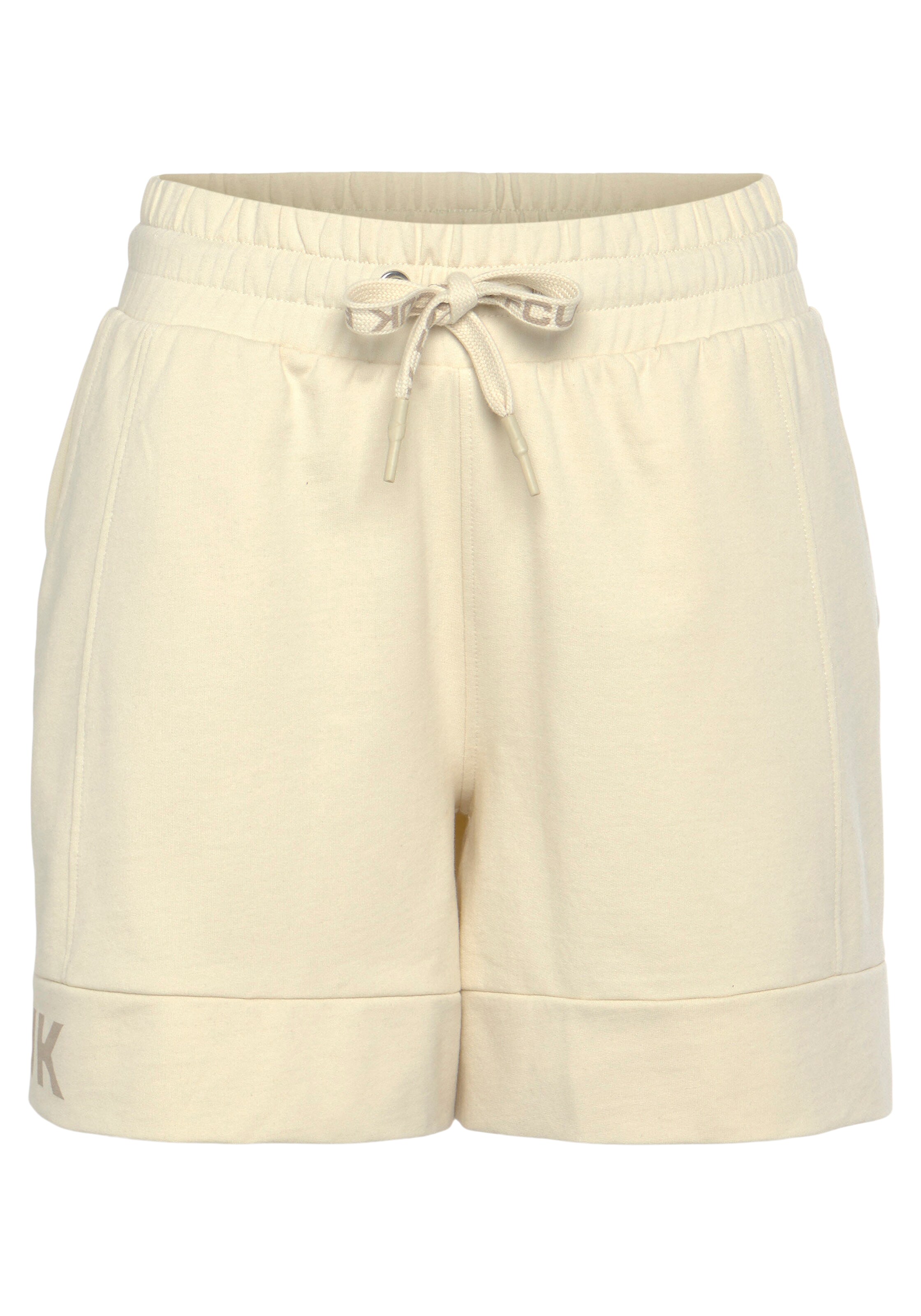 FCUK Широки крачоли Панталон в бежово: отпред