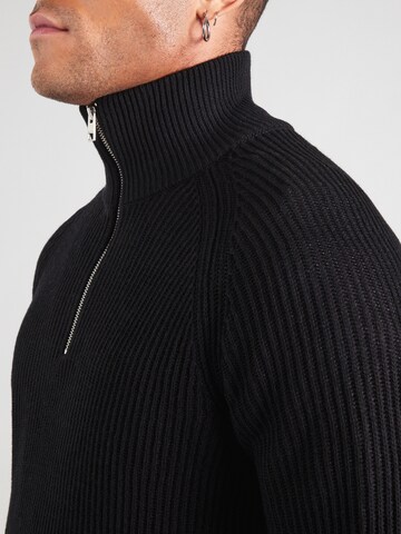 Pulover 'PANNEL' de la JACK & JONES pe negru