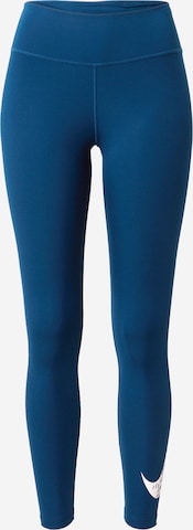 NIKE Спортен панта�лон в синьо: отпред