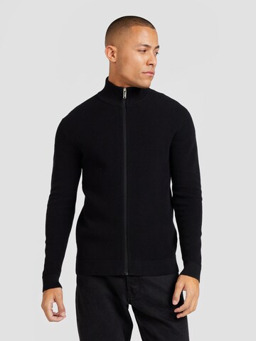 Vestes en maille 'SLHROSS' SELECTED HOMME en noir : devant