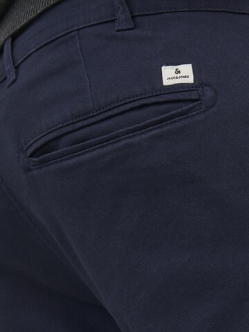 Jack & Jones Plus - Slimfit Calças chino 'Marco Dave' em azul