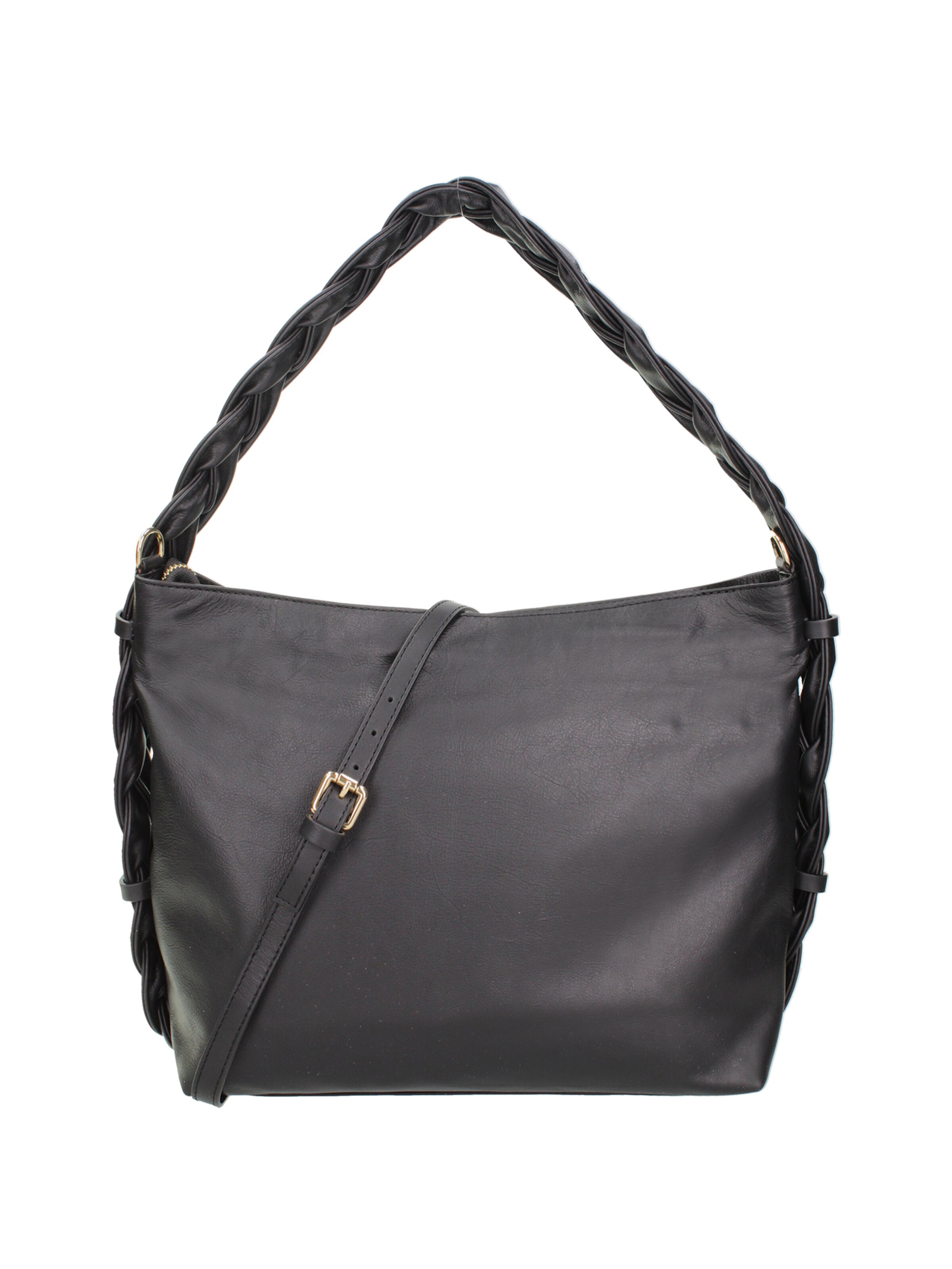 Borsa a spalla di Gave Lux in nero: frontale