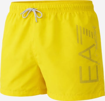 EA7 Emporio Armani Zwemshorts in Geel: voorkant
