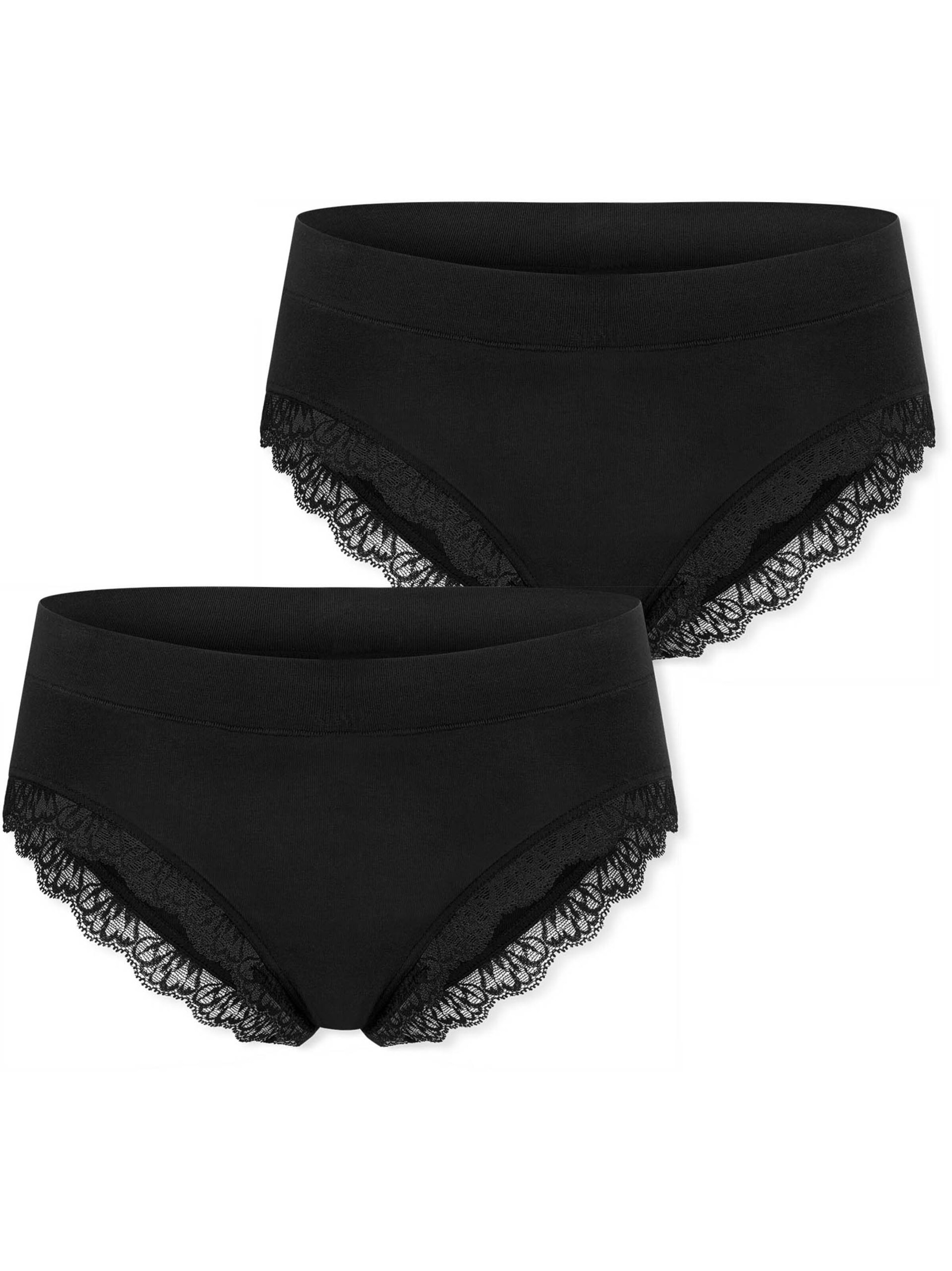 SCHIESSER Slip ' Unique Cotton ' in Black: front