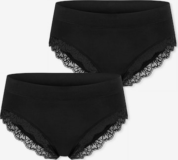 Slip ' Unique Cotton ' SCHIESSER en noir : devant