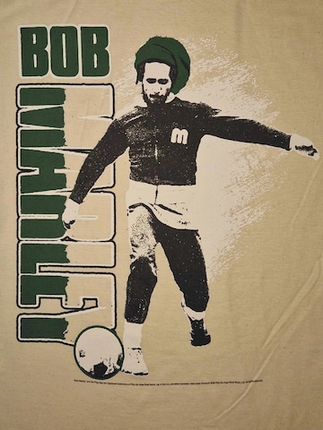 Bob Marley Shirt 'Bob Marley Football T-Shirt' in Wit