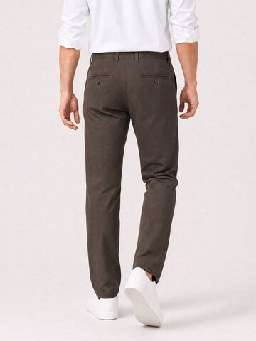 yazubi Slim fit Chino Pants 'Kyle' in Brown