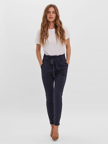 VERO MODA Slimfit Παντελόνι πλισέ 'Eva' σε μπλε